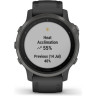 Часы GARMIN FENIX 6S SAPPHIRE CARBON GRAY DLC WITH BLACK BAND 010-02159-25