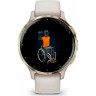 Часы GARMIN VENU 3S SOFT GOLD STAINLESS STEEL BEZEL WITH IVORY CASE AND SILICONE BAND 010-02785-04