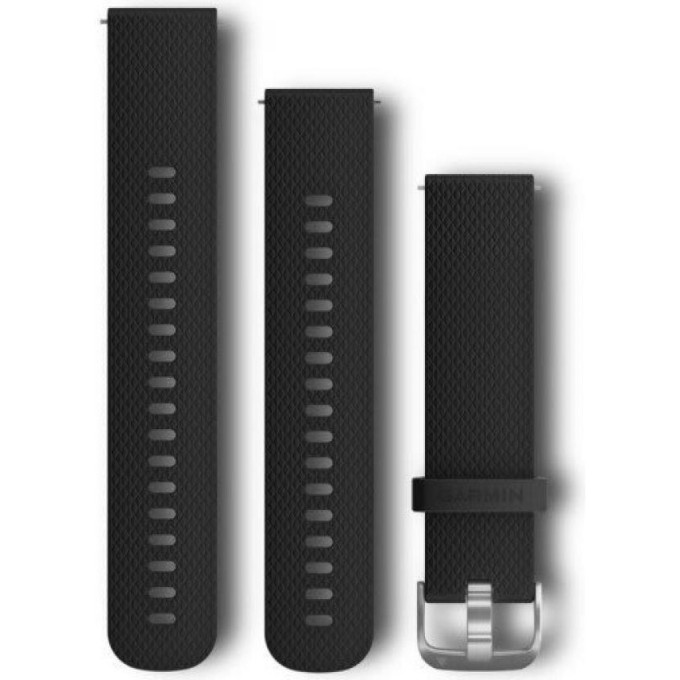 Ремешок GARMIN QUICK RELEASE BAND 20MM BLACK/STAINLESS / TWO SIZES INCLUDED 10090